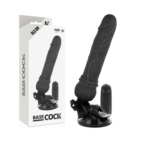 BASECOCK - Vibrator Sort 19,5 cm