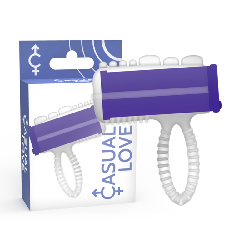 CASUAL LOVE - Ring Tongue Vibrerende finger- og tungevibrator