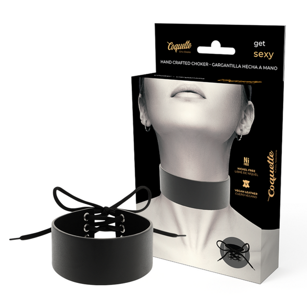 COQUETTE CHIC DESIRE - Choker i vegansk skinn