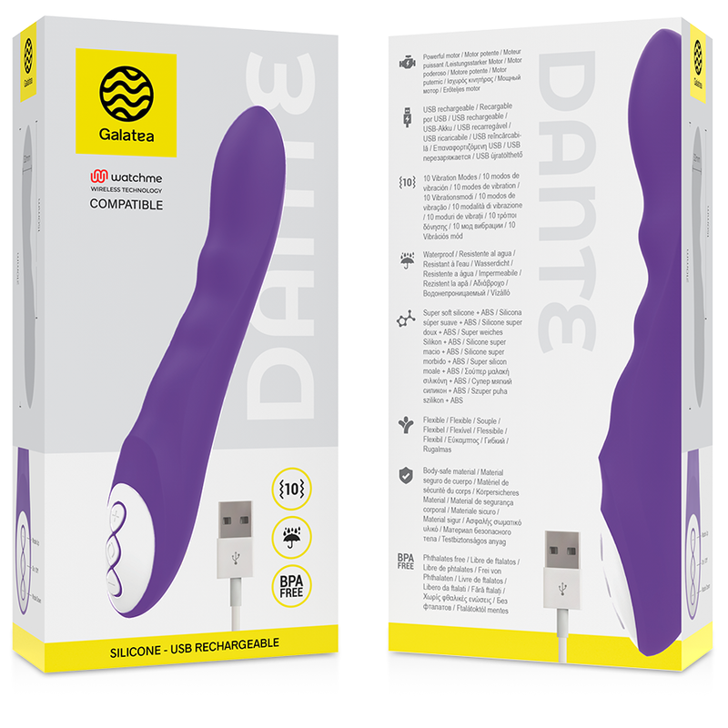 GALATEA - Dante Vibrator med WatchMe-fjernkontroll