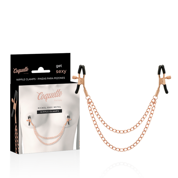 COQUETTE - Chic Desire Fantasy Nippelklemmer i metall med kjede