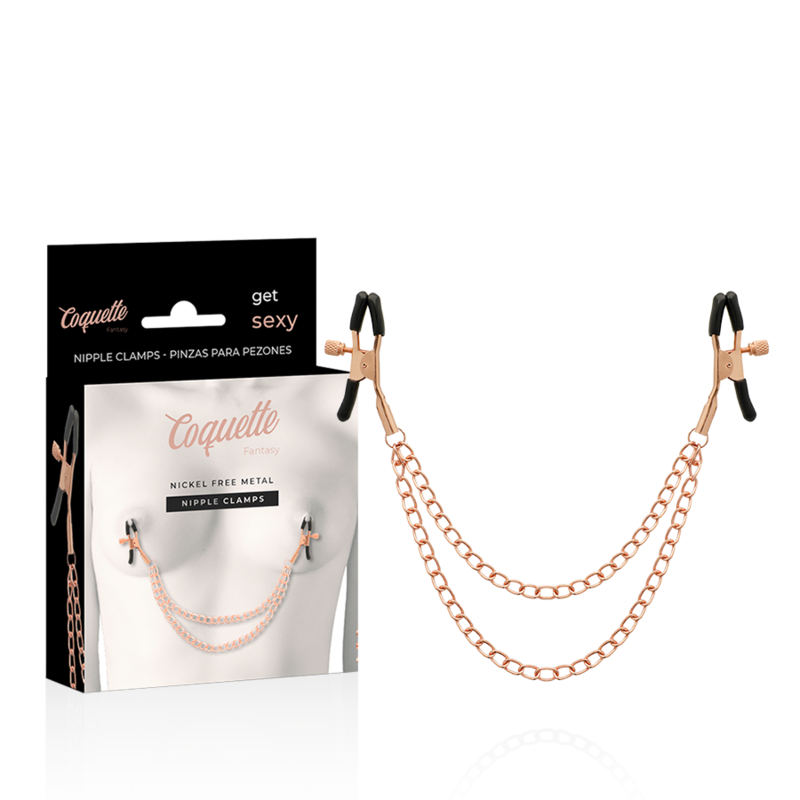 COQUETTE - Chic Desire Fantasy Nippelklemmer i metall med kjede