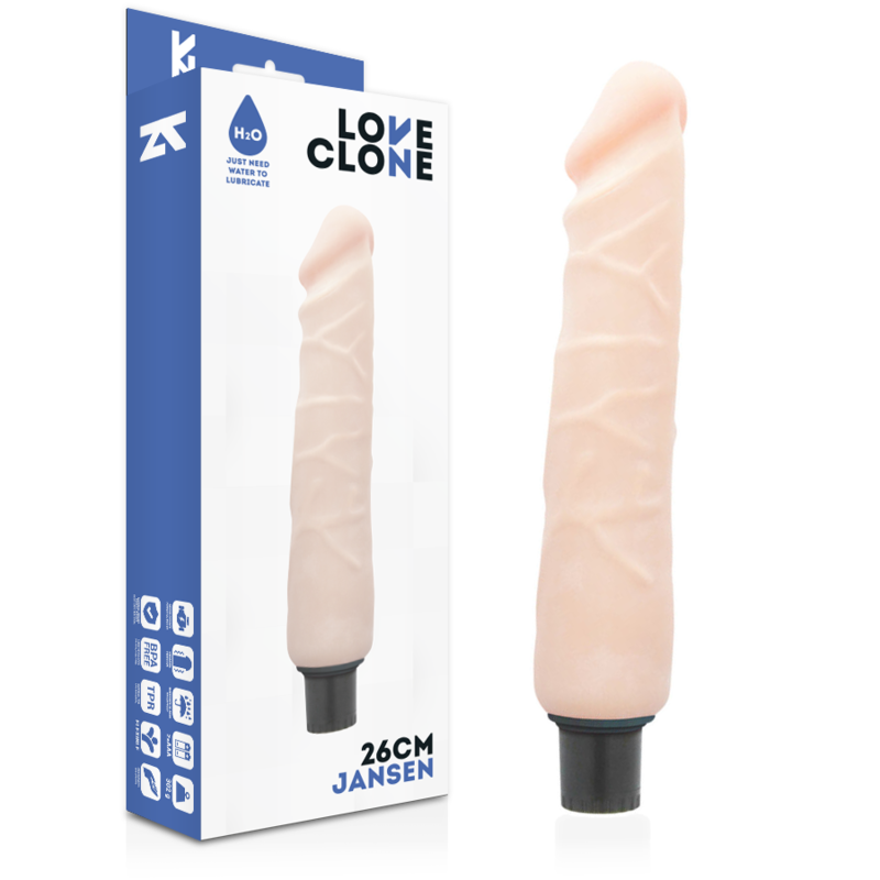 LOVECLONE - Jansen Selvsmurt Realistisk Vibrator 26 cm