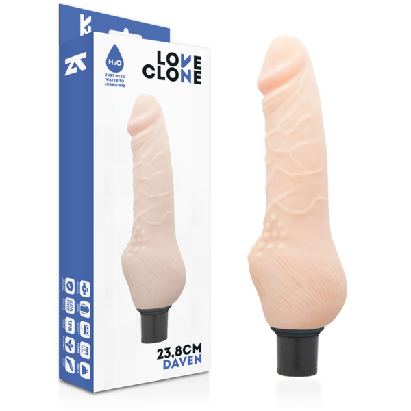 LOVECLONE - Daven Selvsmurt Realistisk Vibrator 23,8 cm