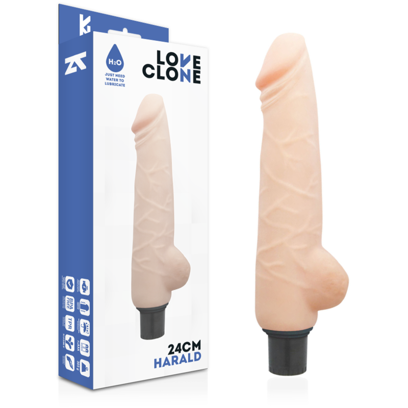 LOVECLONE - Harald Selvsmurt Realistisk Vibrator 24 cm