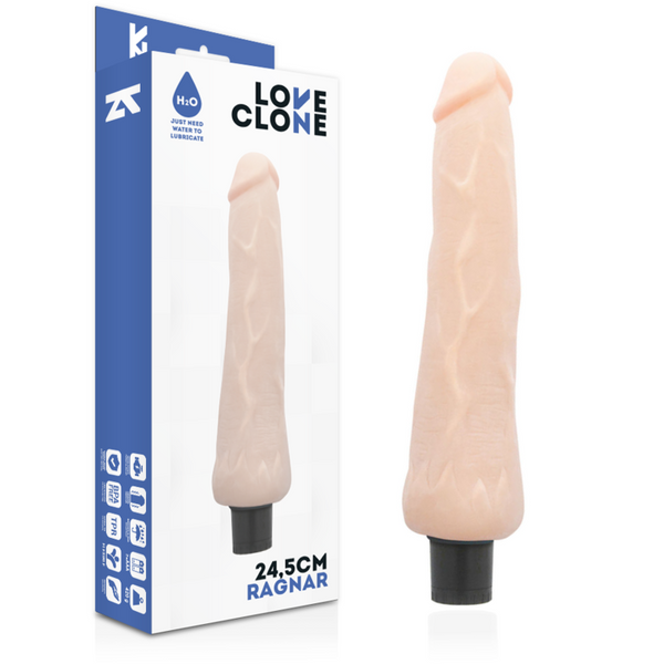 LOVECLONE - Ragnar Selvsmurt Realistisk Vibrator 24,5 cm