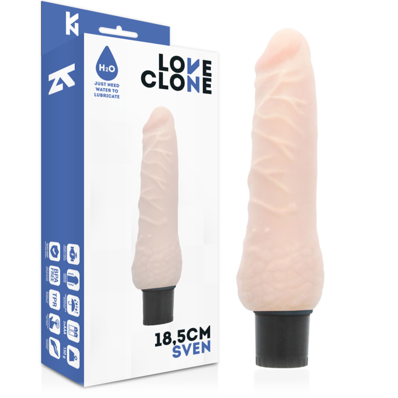 LOVECLONE - Sven Selvsmurnende vibrator 18,5 cm