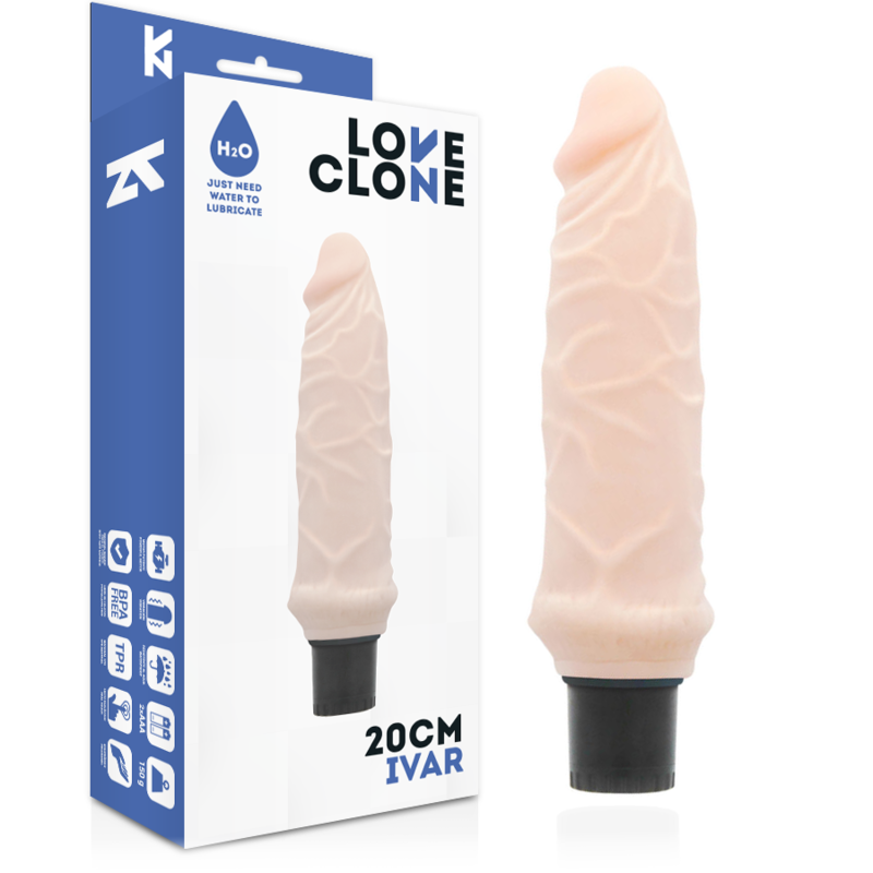 LOVECLONE - Ivar Selvsmurt Realistisk Vibrator 20 cm
