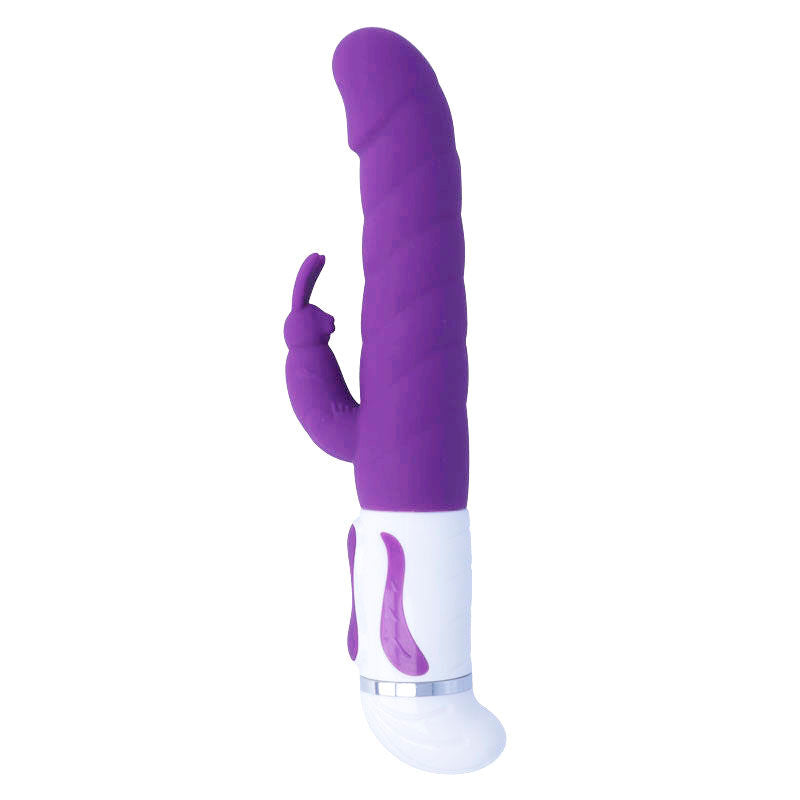 INTENSE - Bobble Rabbitvibrator med Rotasjon Lilla Silikon