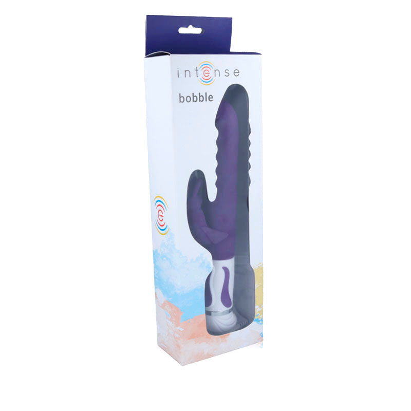 INTENSE - Bobble Rabbitvibrator med Rotasjon Lilla Silikon