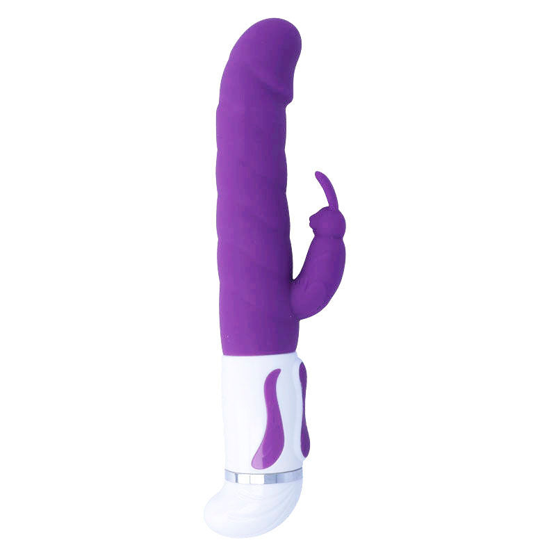 INTENSE - Bobble Rabbitvibrator med Rotasjon Lilla Silikon