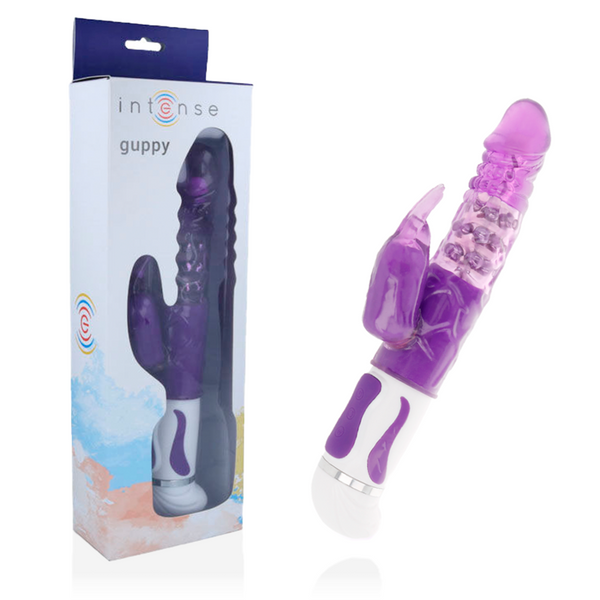 INTENSE - Guppy Rabbitvibrator med Rotasjon