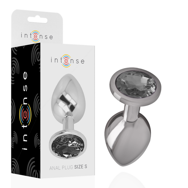 INTENSE - Aluminium Analplugg med Krystall S