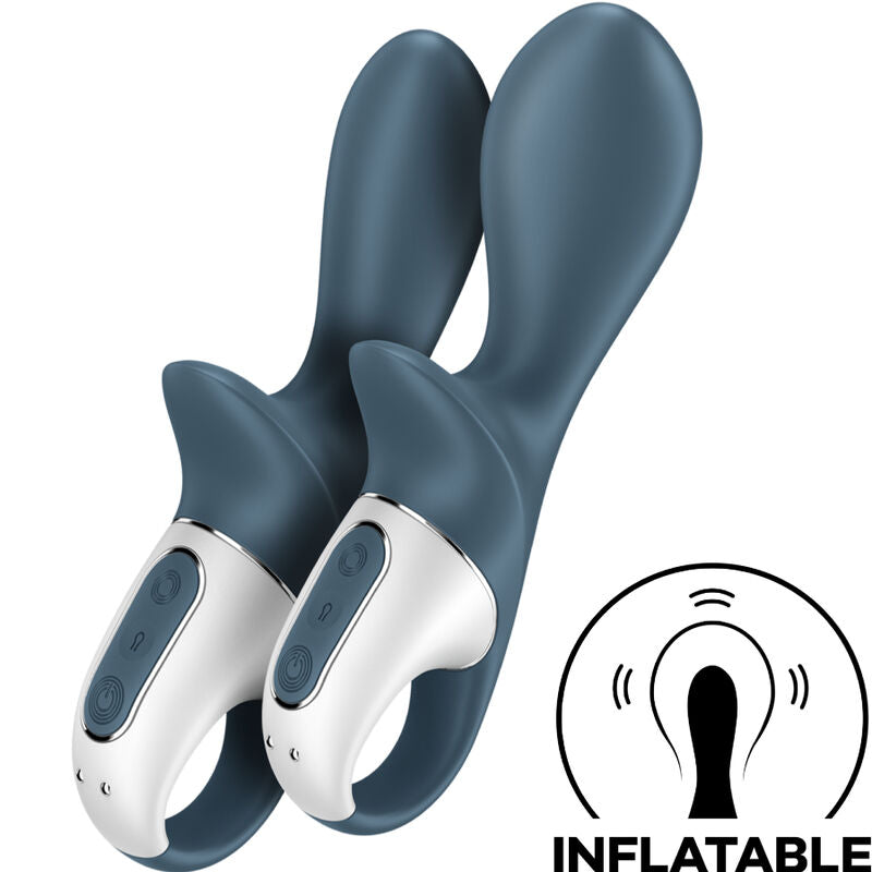 SATISFYER - Air Pump Booty 2 Oppblåsbar Analvibrator Mørkegrå