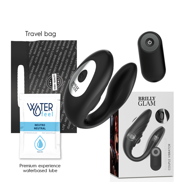 BRILLY GLAM - Parvibrator med Pulsering & Fjernkontroll