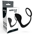 ADDICTED TOYS - Analplugg med penisring Sort