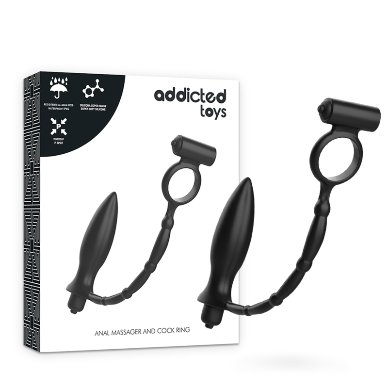 ADDICTED TOYS - Analplugg med Vibrerende Ring