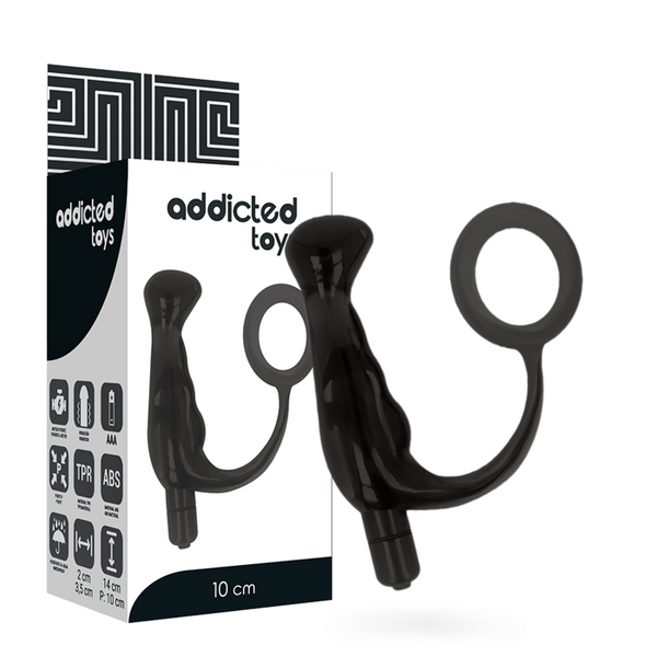 ADDICTED TOYS - Prostatavibrator Sort 10 cm