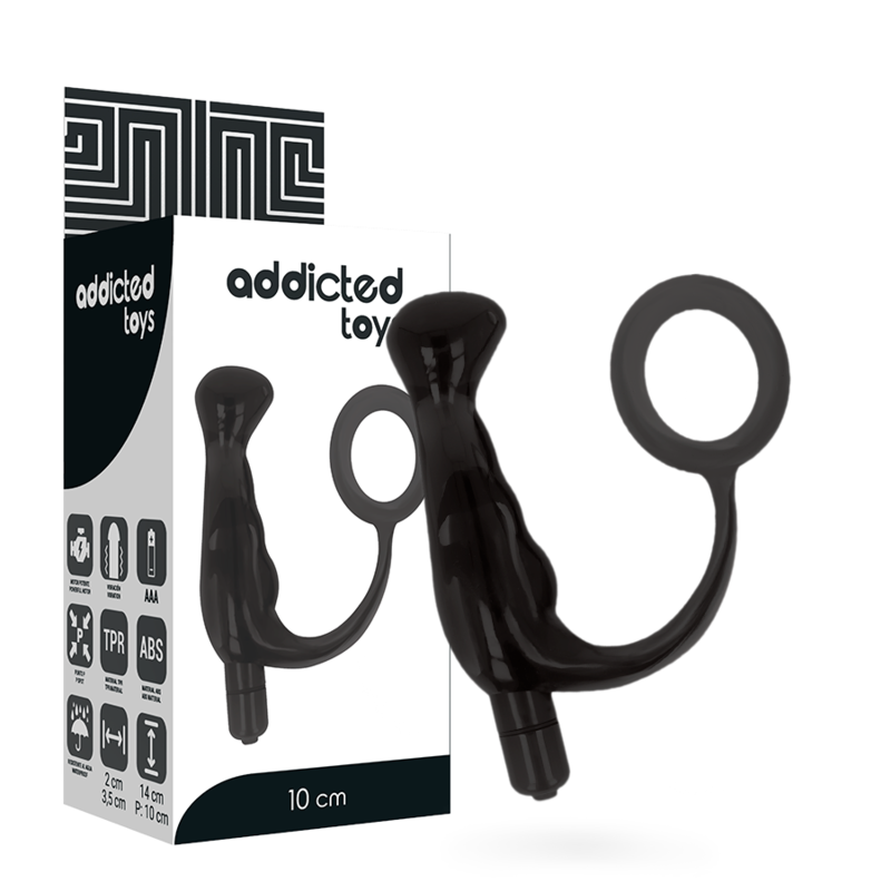 ADDICTED TOYS - Prostatavibrator Sort 10 cm