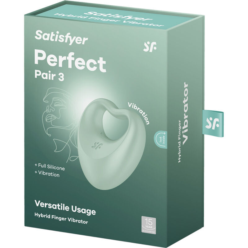 SATISFYER - Perfect Pair 3 Vibrerende penisring & fingervibrator