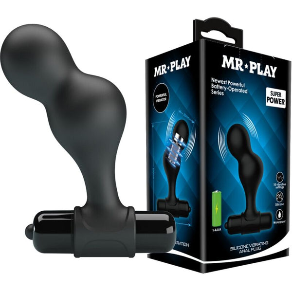 MR PLAY - Vibrerende Analplugg Silikon