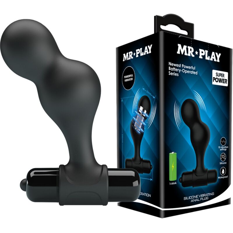 MR PLAY - Vibrerende Analplugg Silikon