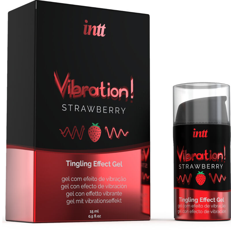 INTT - Liquid Vibrator Stimuleringsgel Jordbær 15 ml