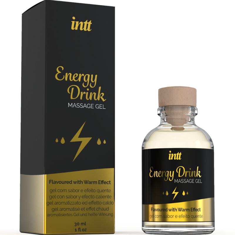 INTT - Massasjegel med Energidrikk-smak og Varmeeffekt 30 ml