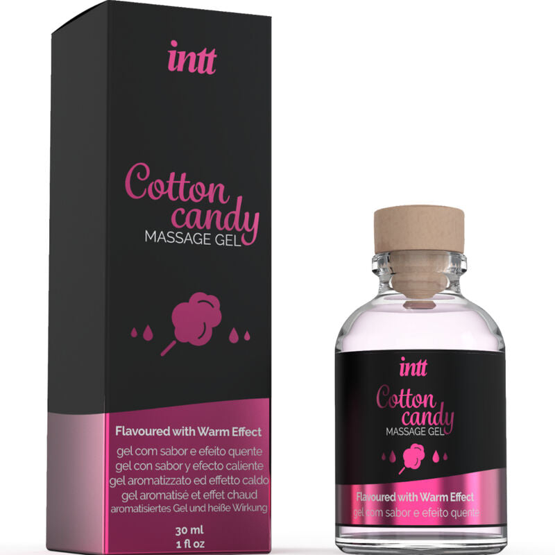 INTT - Massasjegel med Sukkerspinn-smak og Varmeeffekt 30 ml