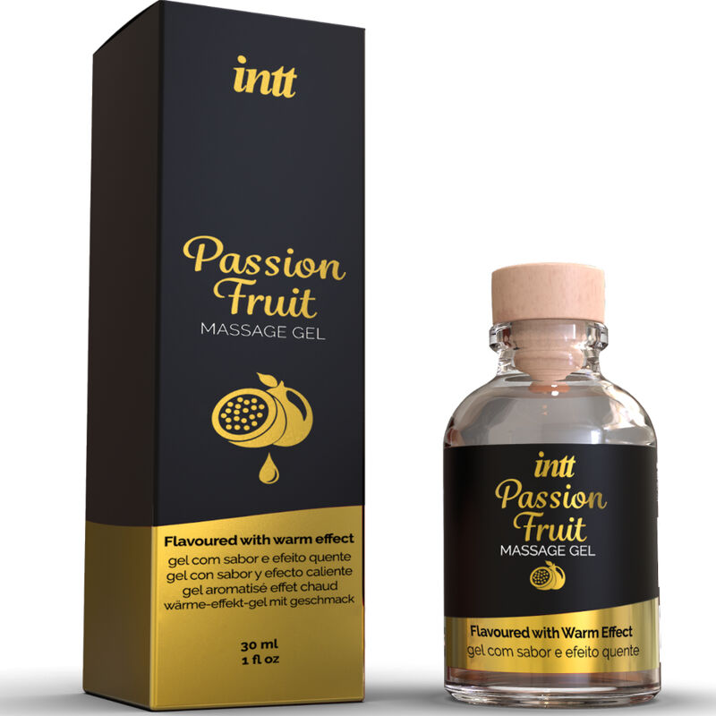 INTT - Massasjegel med Pasjonsfruktsmak og Varmeeffekt 30 ml