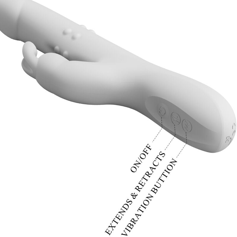 PRETTY LOVE - Reese Roterende Rabbitvibrator Krystall