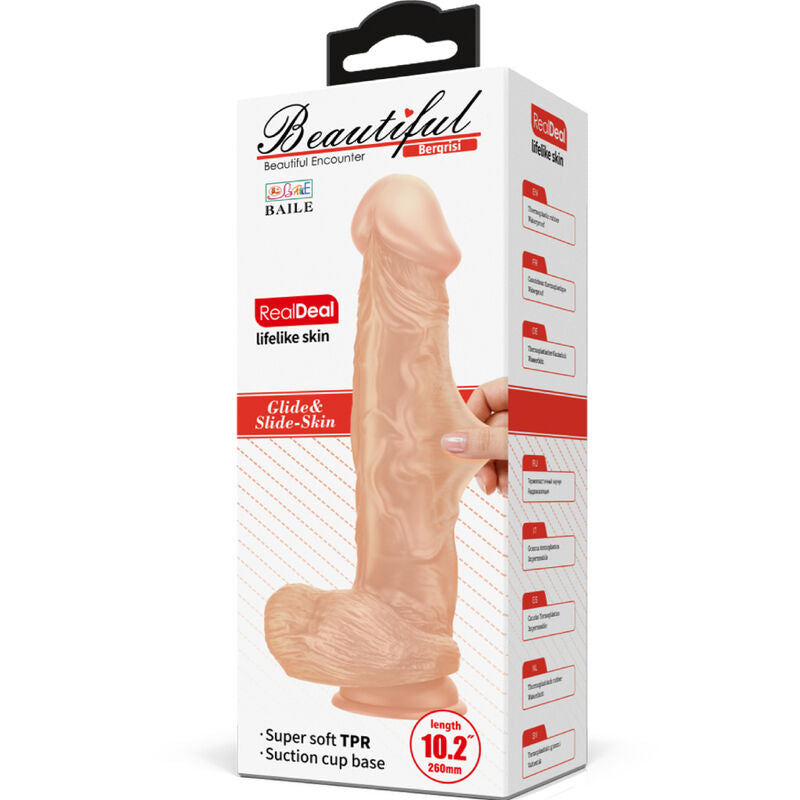 BAILE - Bergrisi Fleksibel realistisk dildo 26 cm