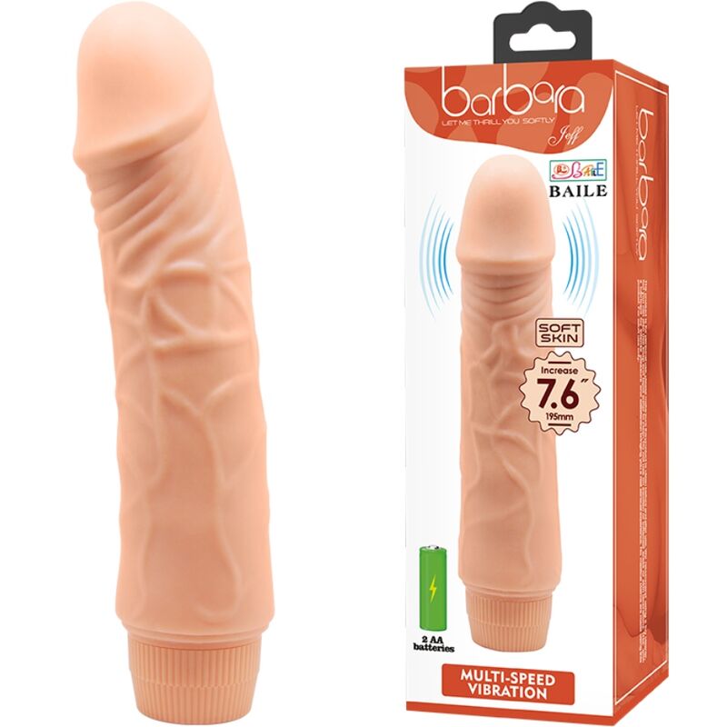 BAILE - Barbara Realistisk vibrator 20 cm