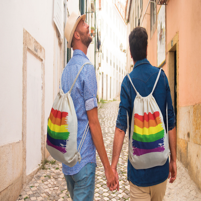 PRIDE - LGBT-flagg Ryggsekk i bomull
