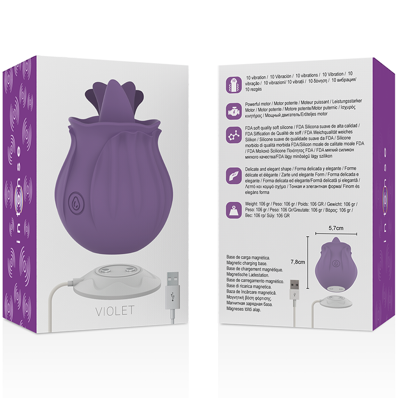 INTENSE - Violet Klitorisstimulator 10 vibrasjoner