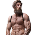 FETISH SUBMISSIVE ATTITUDE - Rygg-harness i Økoskinn for Menn