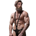 FETISH SUBMISSIVE ATTITUDE - V-formet Harness i Økoskinn for Menn
