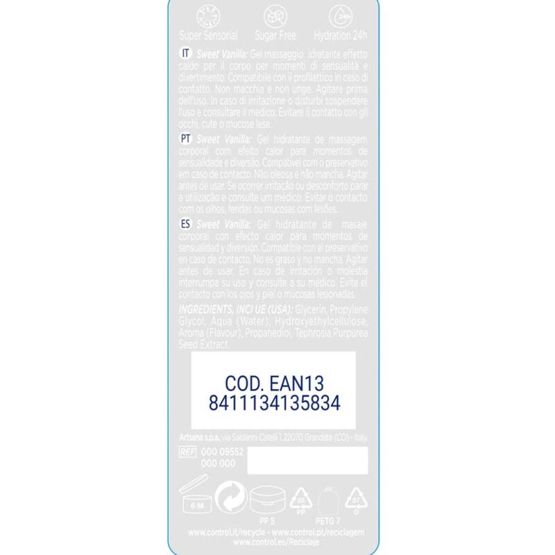 CONTROL - 2-i-1 Massasje og nytelse Madagaskar-sødme 200 ml