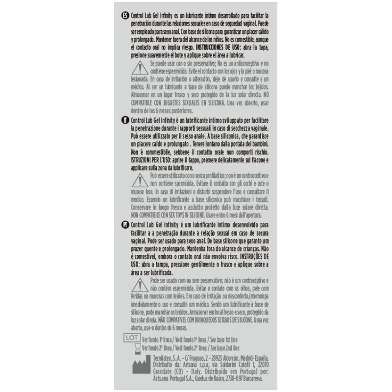 CONTROL - Infinity Silikonbasert Glidemiddel 75 ml