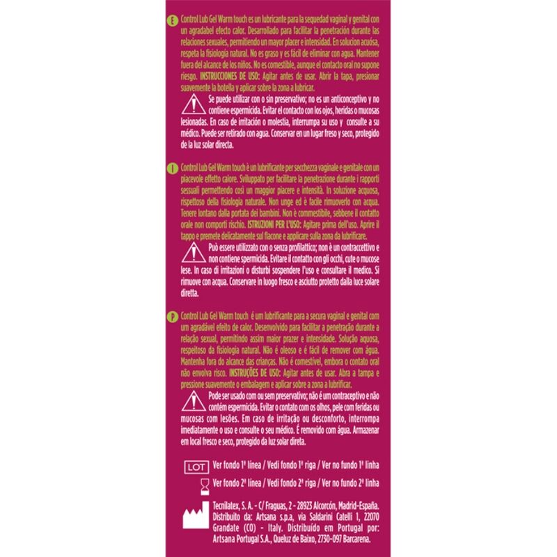 CONTROL - Varmende Glidemiddel 75 ml