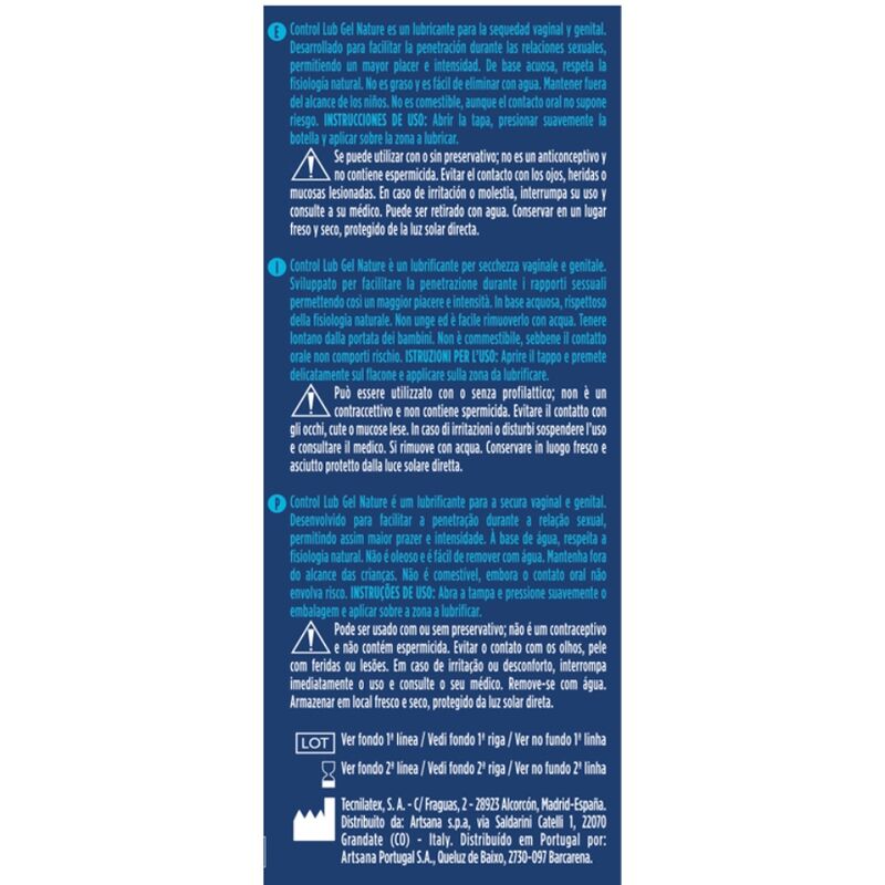 CONTROL - Nature Vannbasert Glidemiddel 75 ml