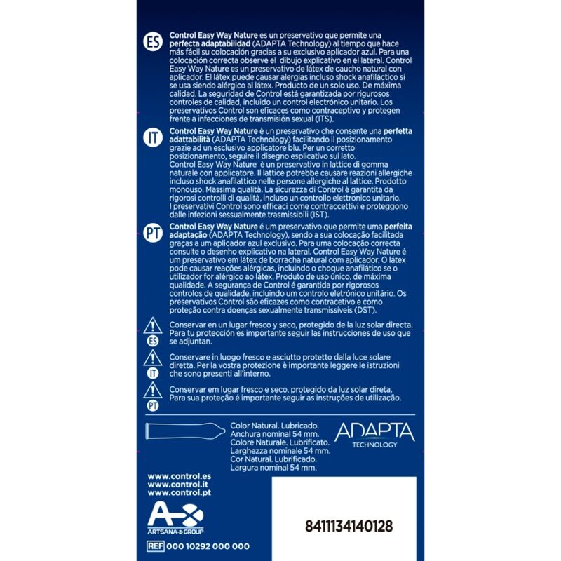 CONTROL - Nature Standard Kondomer 10 stk