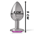 INTENSE - Aluminium Analplugg med Rosa Hjerte L