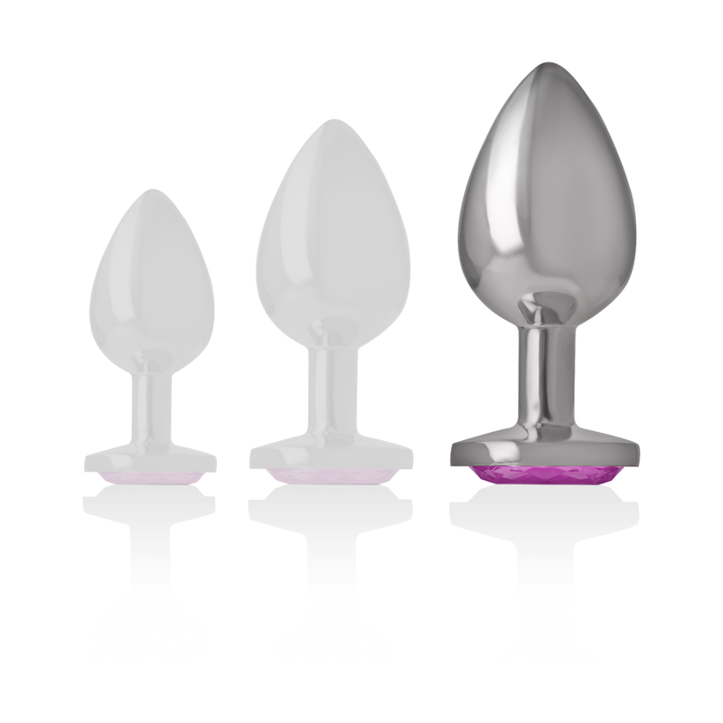 INTENSE - Aluminium Analplugg med Rosa Hjerte L