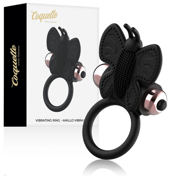 COQUETTE CHIC DESIRE - Vibrerende Penisring Sort