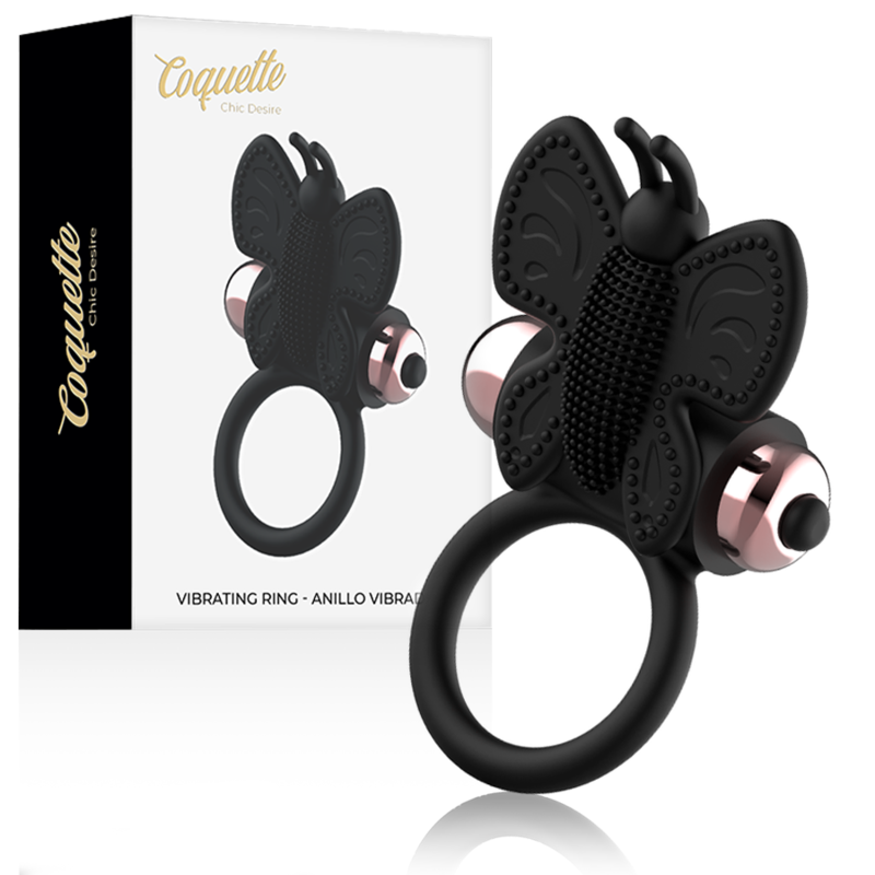 COQUETTE CHIC DESIRE - Vibrerende Penisring Sort