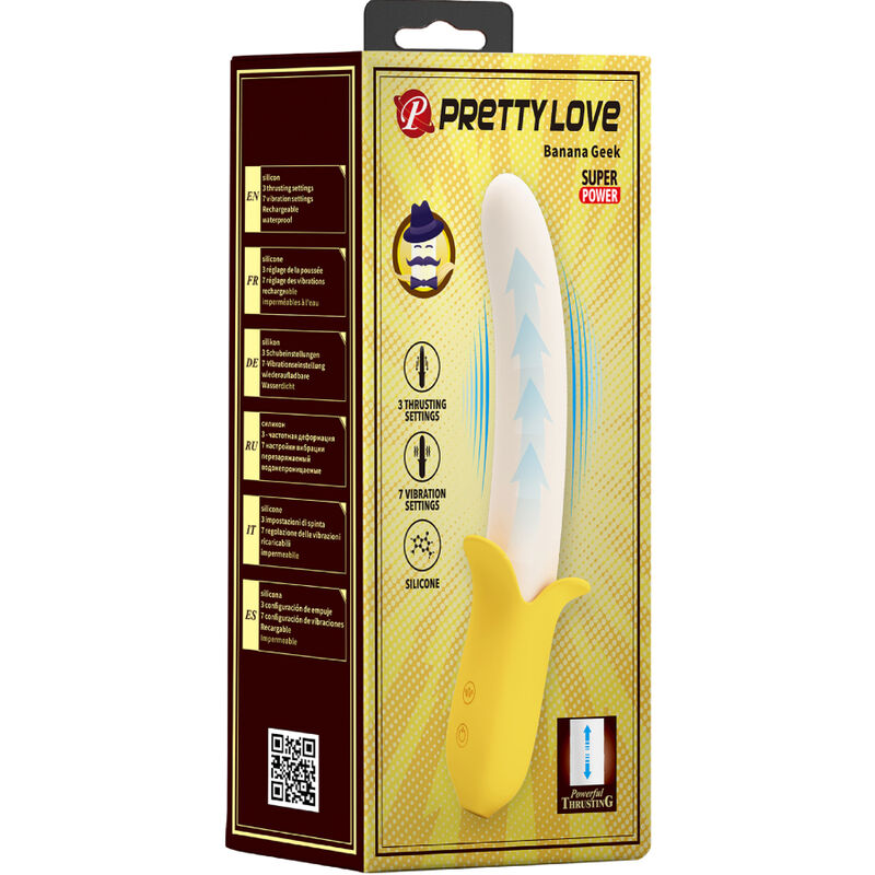 PRETTY LOVE - Banana Geek Støtende G-punktsvibrator Silikon