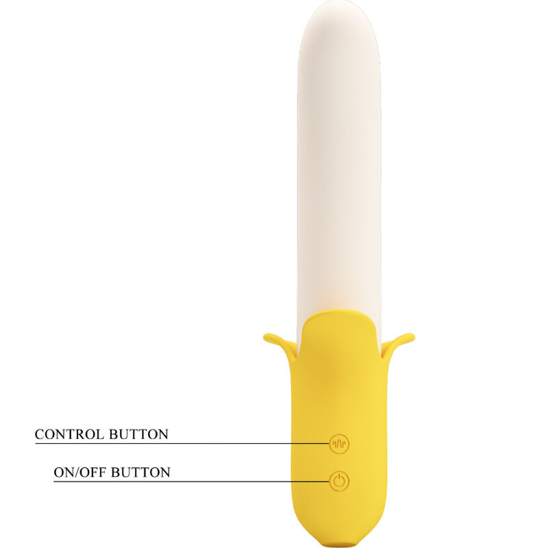PRETTY LOVE - Banana Geek Støtende G-punktsvibrator Silikon