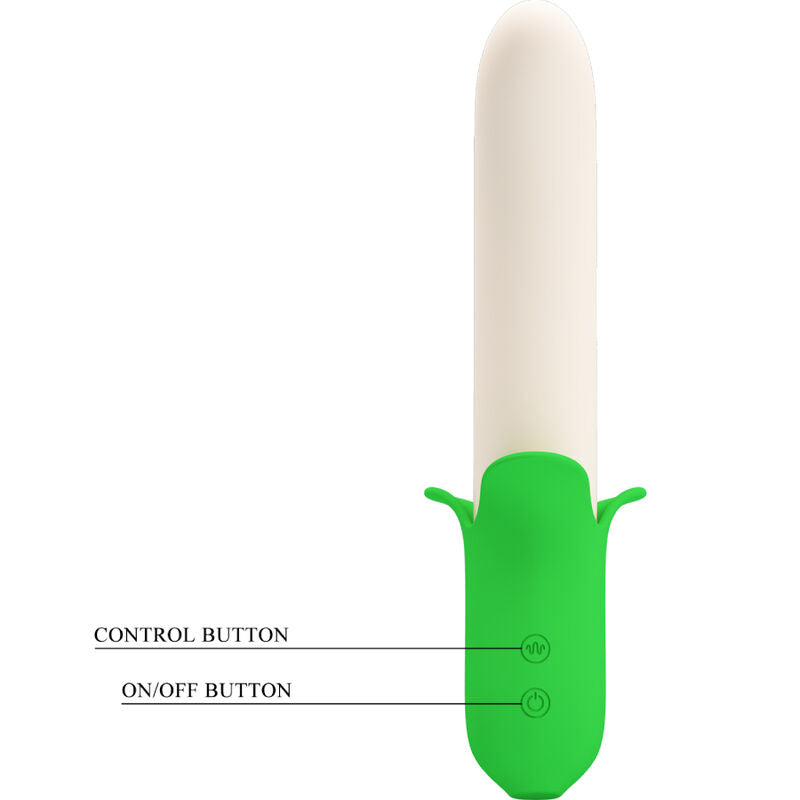 PRETTY LOVE - Banana Knight Silikonvibrator Lysegrønn