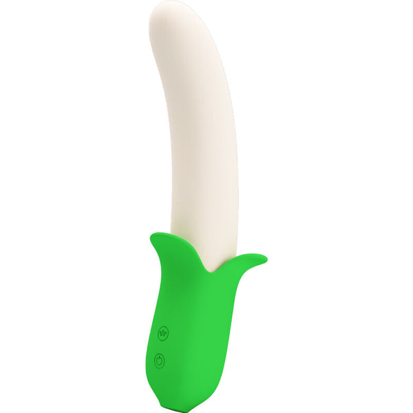 PRETTY LOVE - Banana Knight Silikonvibrator Lysegrønn